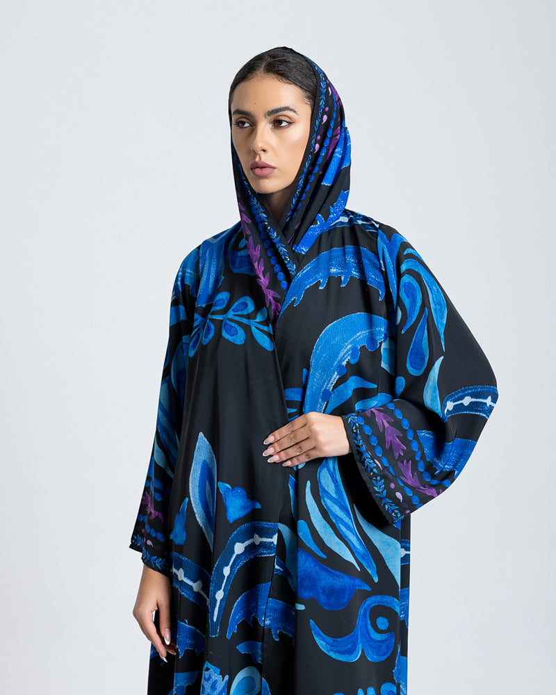 Blue Mirage Abaya