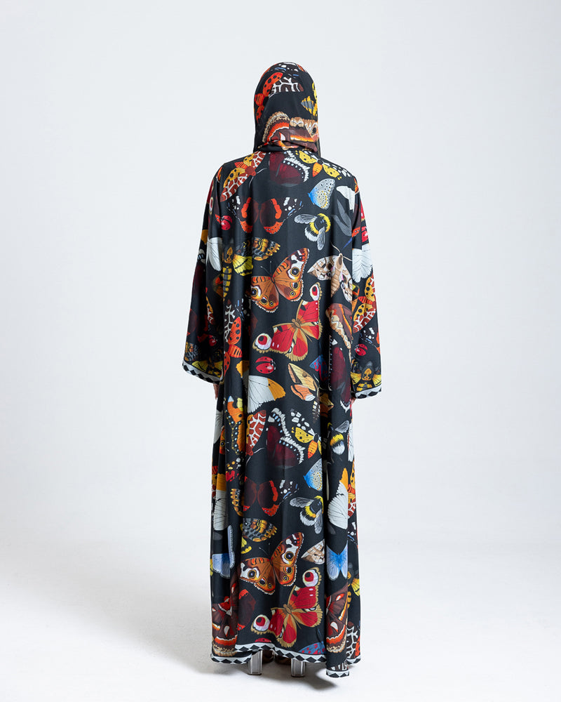 Midnight Wings Butterfly Abaya