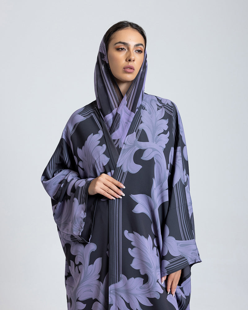Lavender Shadows Abaya