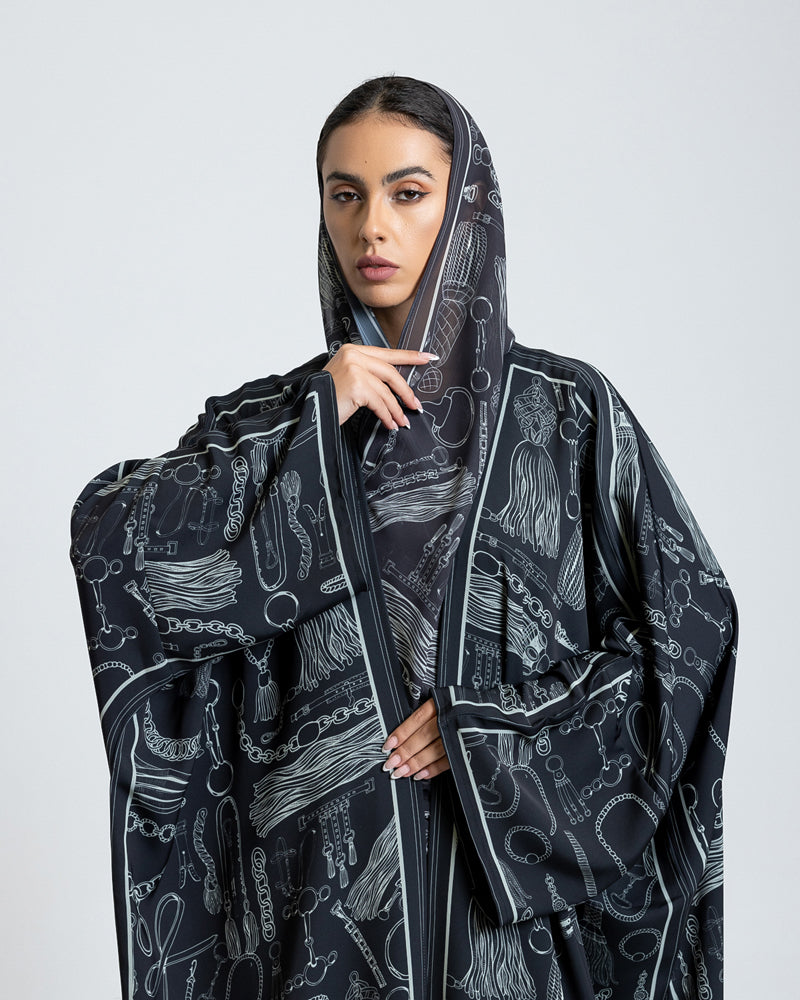 Noir Equestrian Abaya