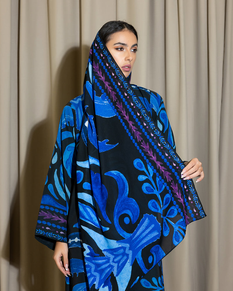 Blue Mirage Abaya