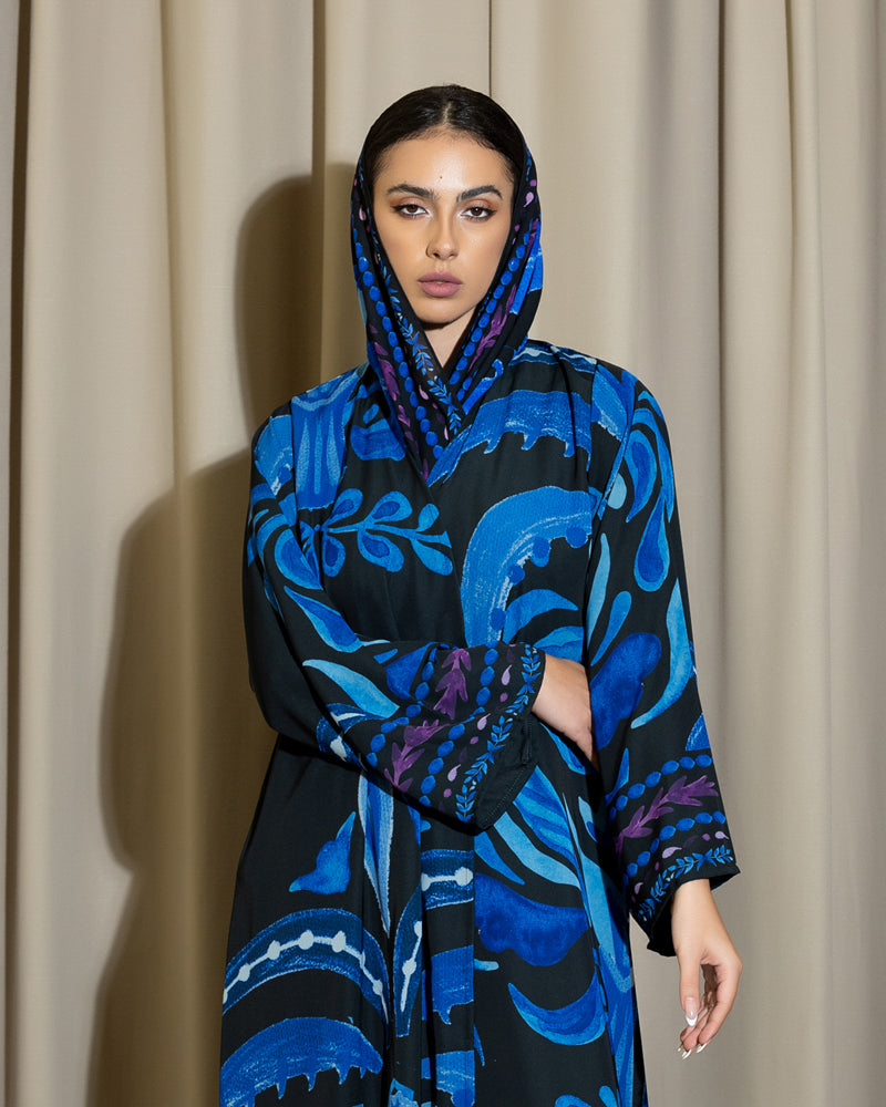 Blue Mirage Abaya