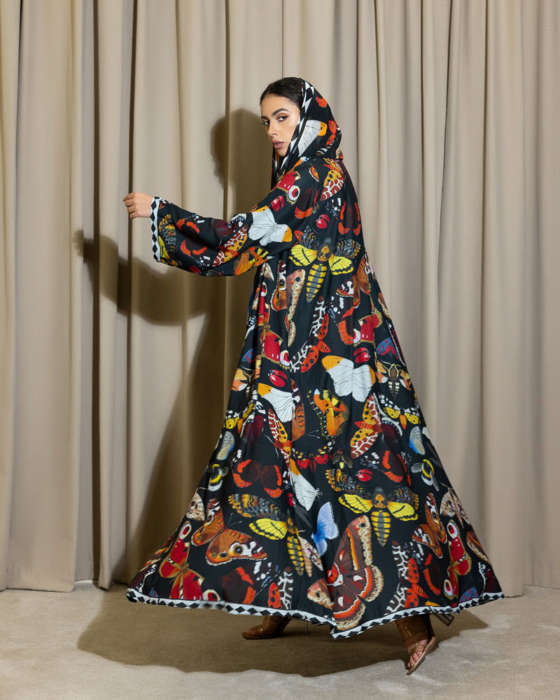 Midnight Wings Butterfly Abaya