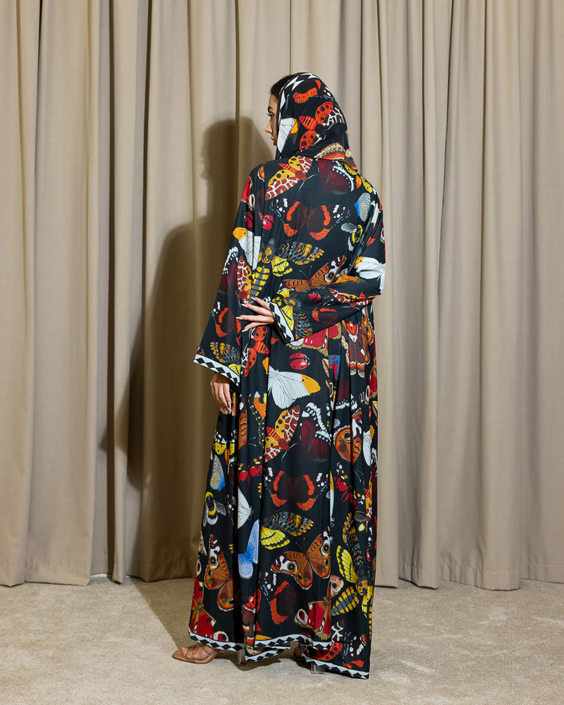 Midnight Wings Butterfly Abaya