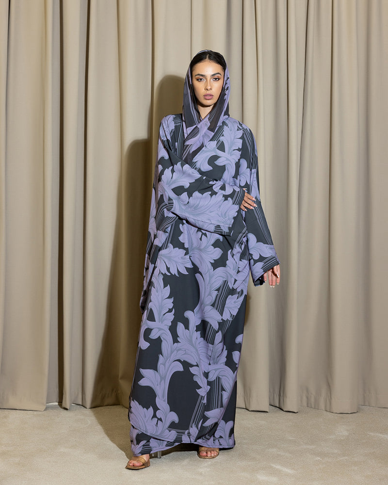 Lavender Shadows Abaya