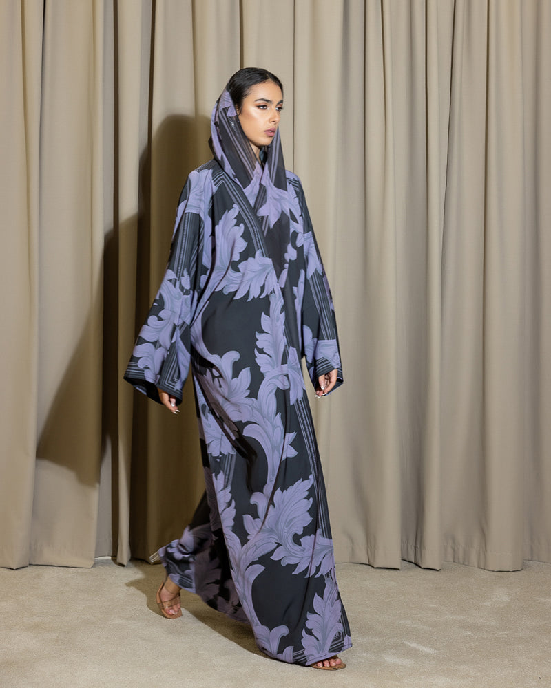 Lavender Shadows Abaya