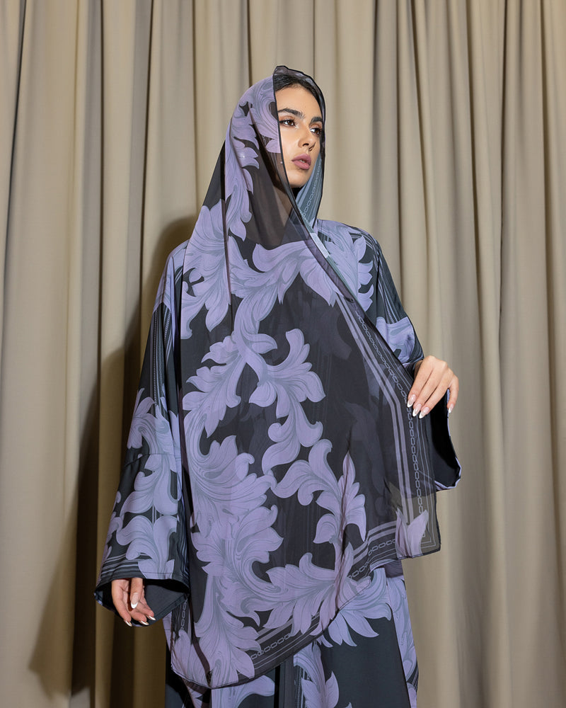 Lavender Shadows Abaya