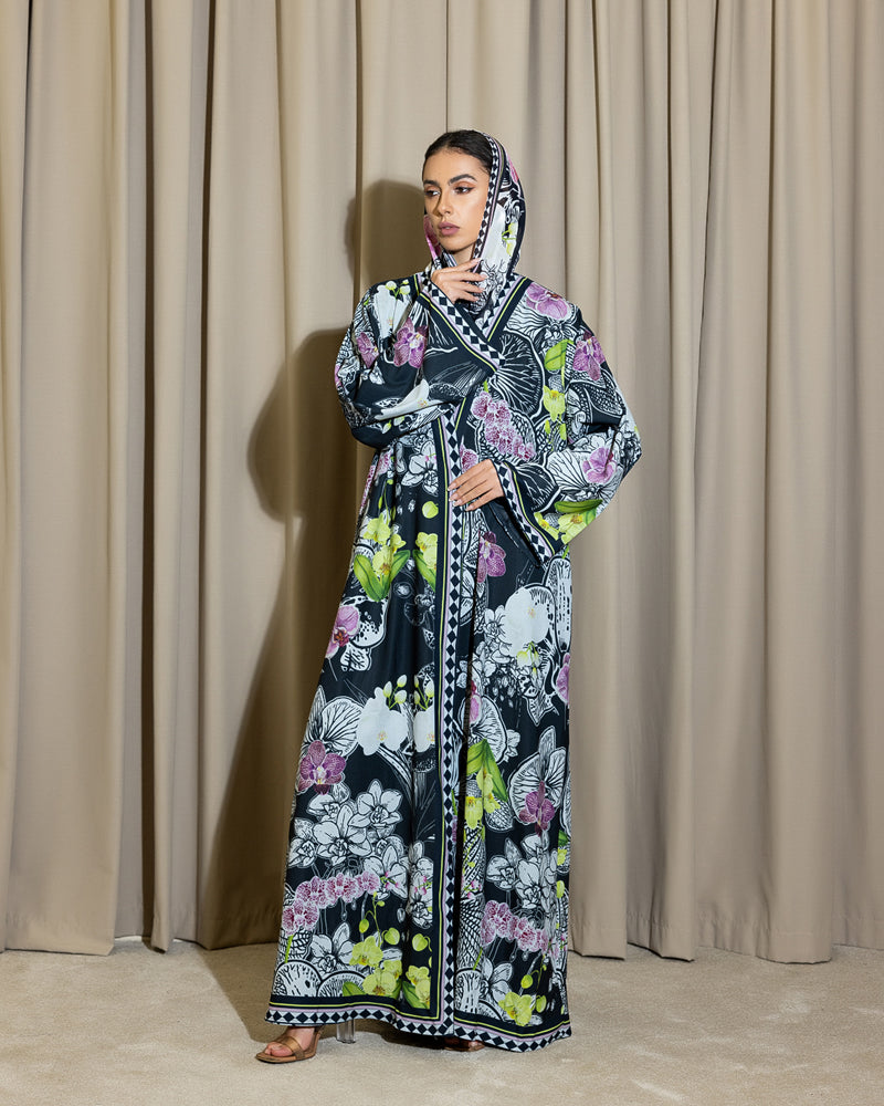 Orchid Reverie Abaya