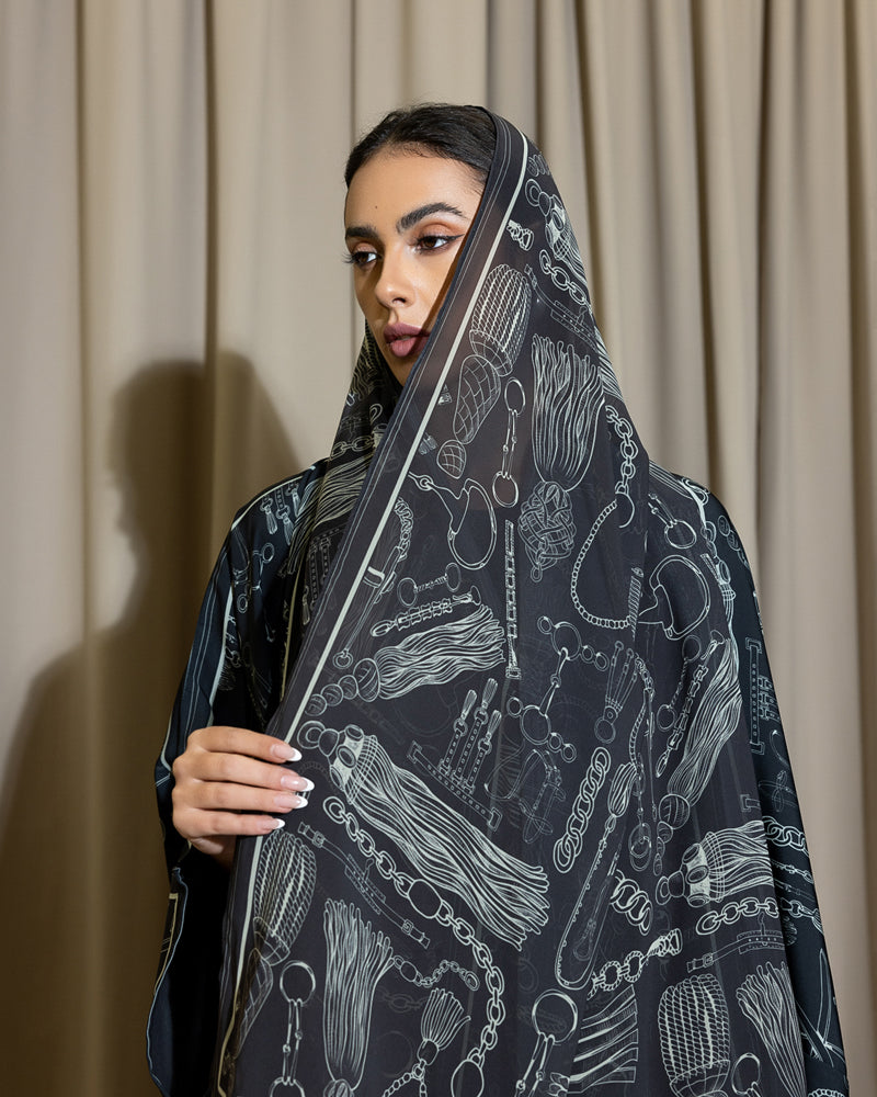 Noir Equestrian Abaya